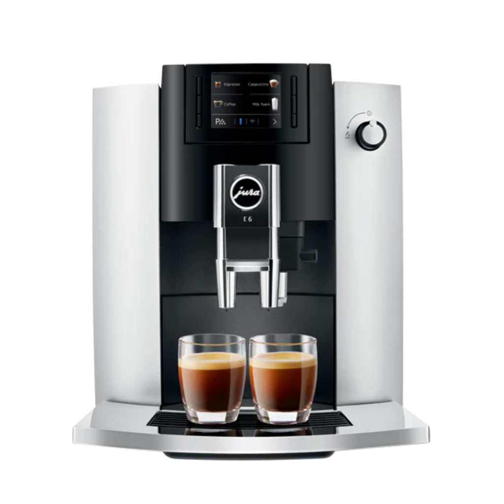 Jura E6 Piano wit Koffiemachine - Gereviseerd, 12 Maanden Garantie